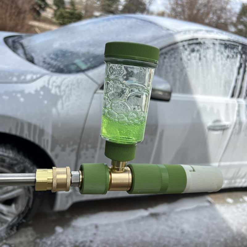 Quick-Connect High-Pressure Foam Cannon for Effortless Car Washing