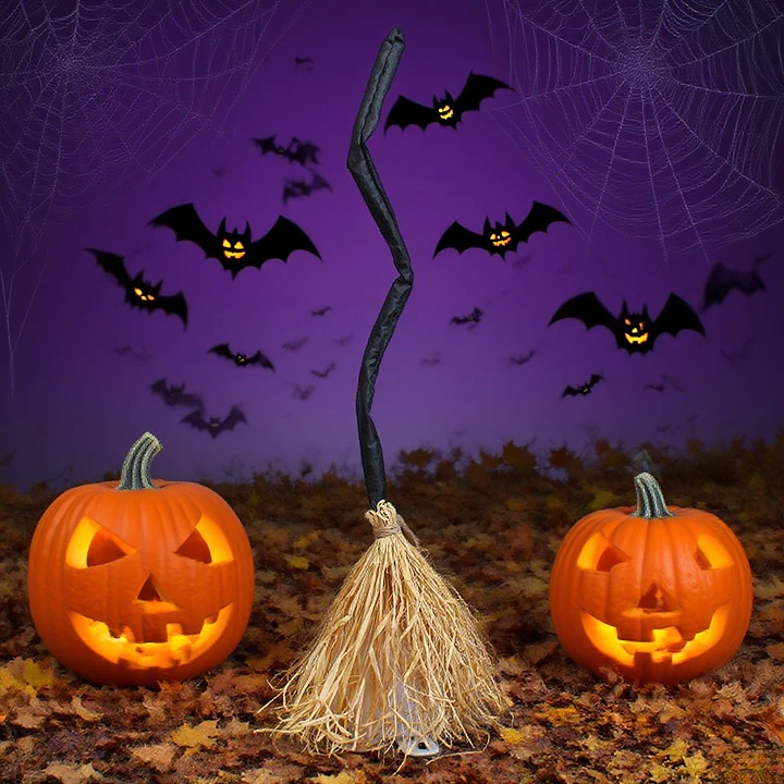 Halloween Electric Witch Broom