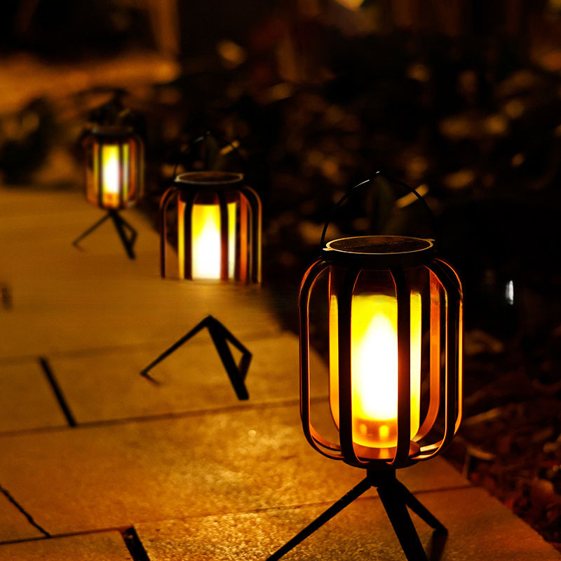 Solar Lantern Outdoor Light with Base