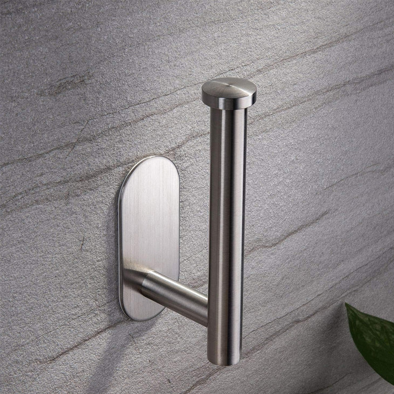 Wall-Mounted Toilet Paper Roll Holder with Phone Shelf