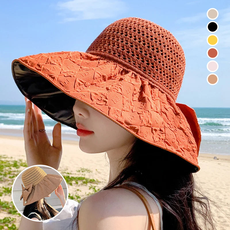 Packable Sun Hat with Bow