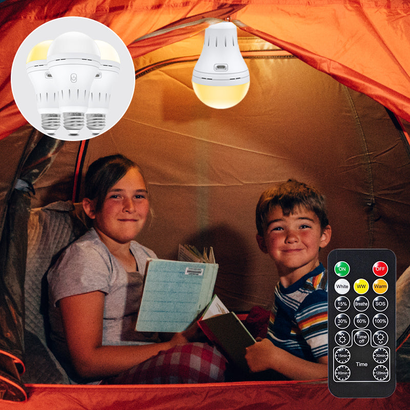Multifunctional Portable Rechargeable LED Bulb with Remote Control