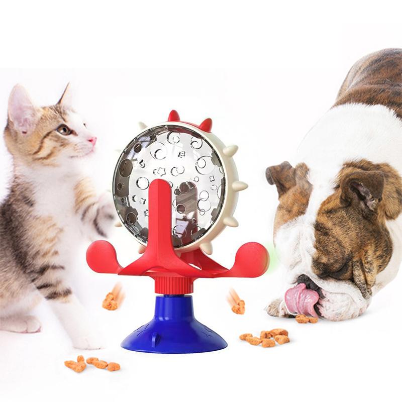 Pinwheel Teaser Cat Ball Automatic Feeder
