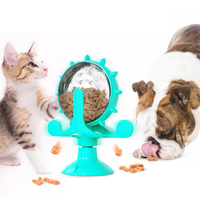 Pinwheel Teaser Cat Ball Automatic Feeder