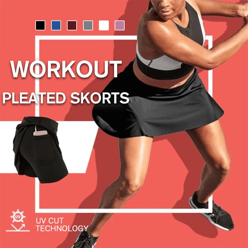 Sport Yoga Workout Skirts with Pockets