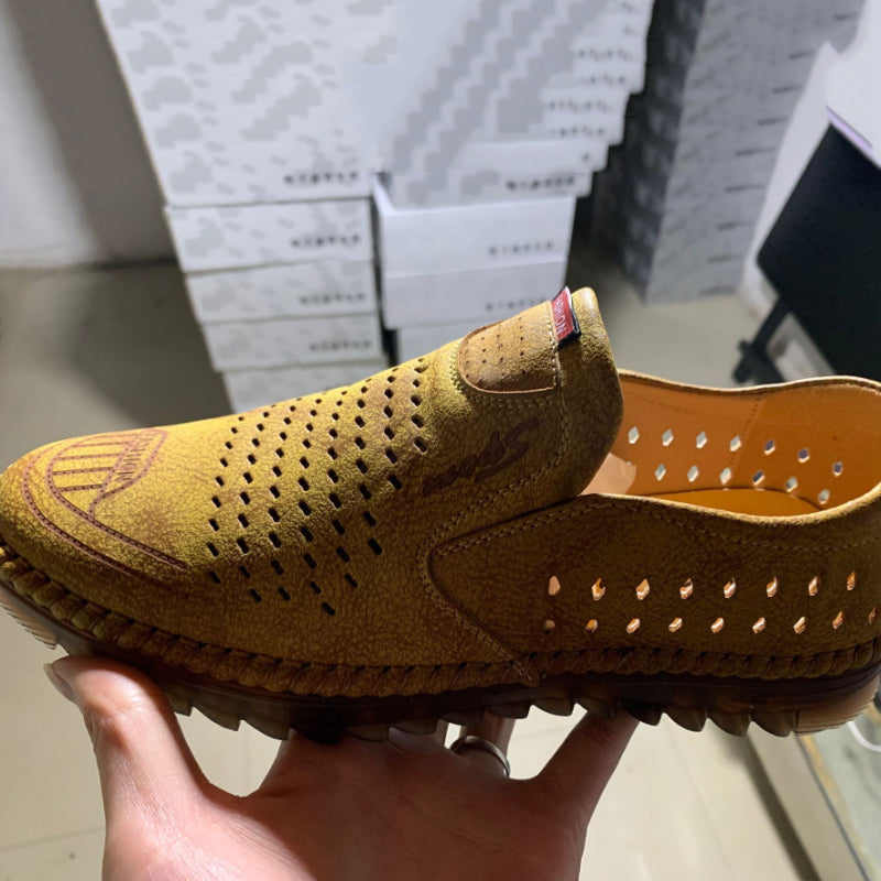 Men's soft sole leather shoes
