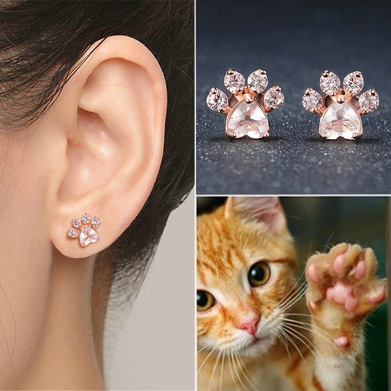Cute Cat Paw Earrings(🐱Free shipping💞)