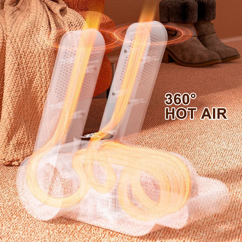 Retractable and Foldable Shoe Dryer