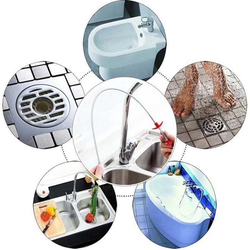 Kitchen Sink Sewer Cleaning Hook 2pcs