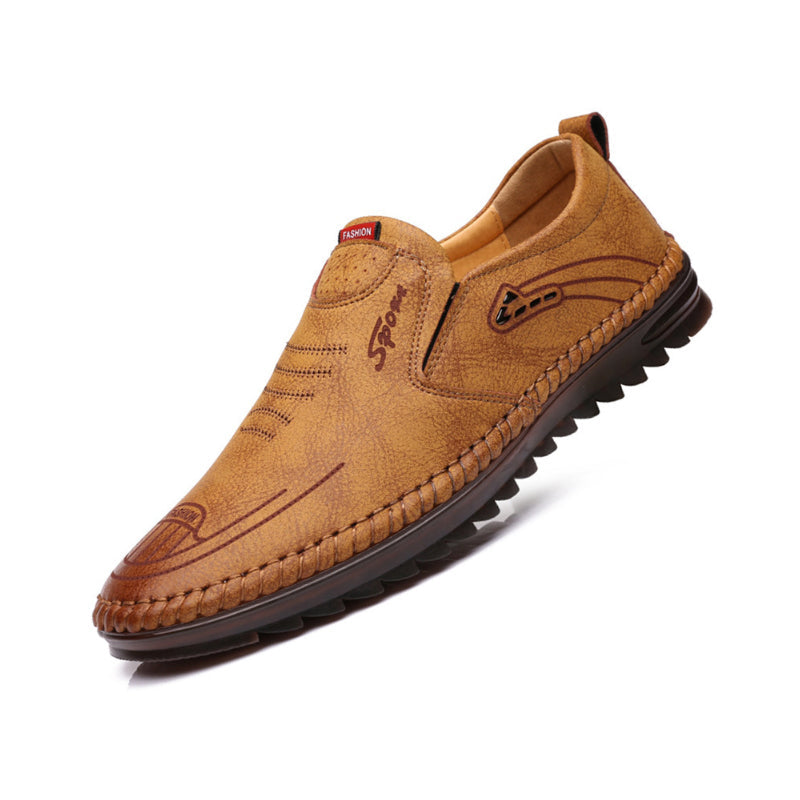 Men's soft sole leather shoes