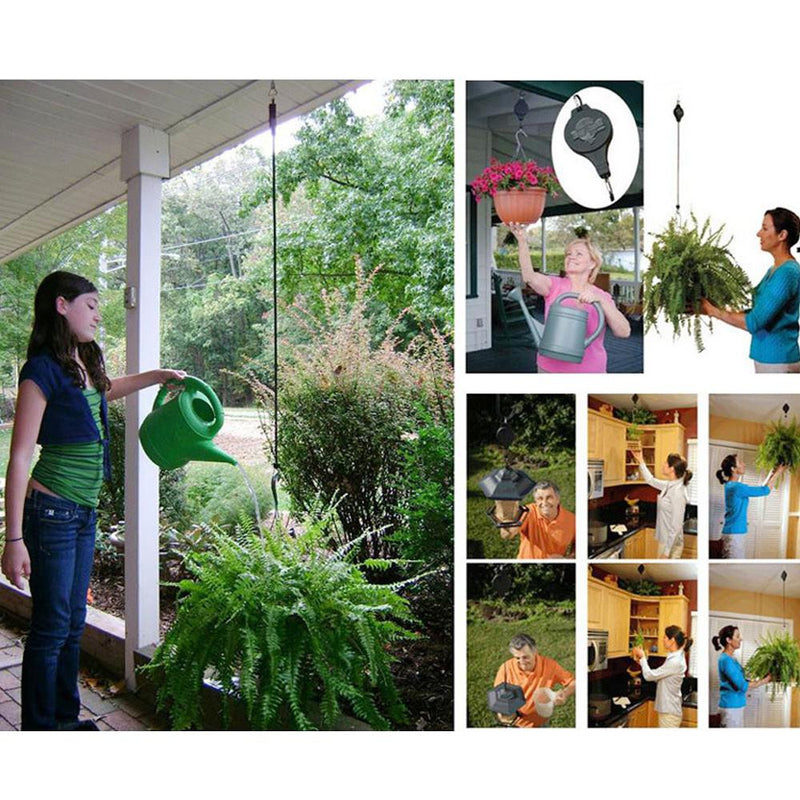 Retractable Hook for Garden Baskets, Pots & Birds Feeder