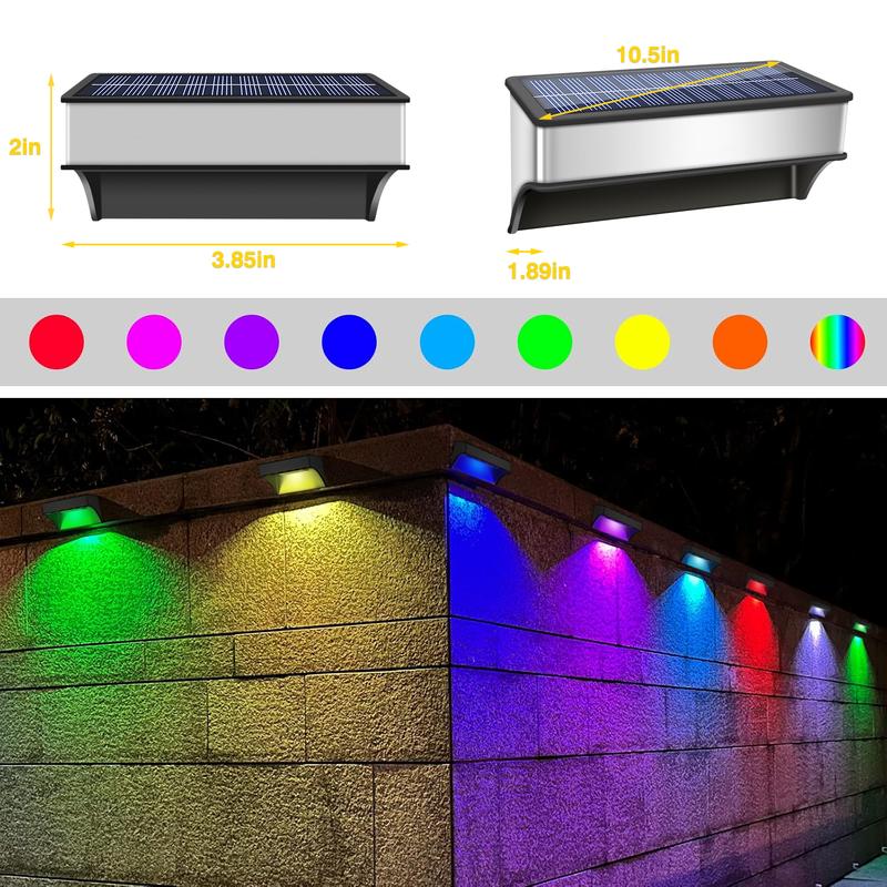 Stainless Steel Solar Fence Outdoor Light