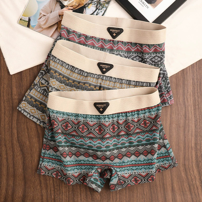 Men's Retro Pattern Boxer Shorts