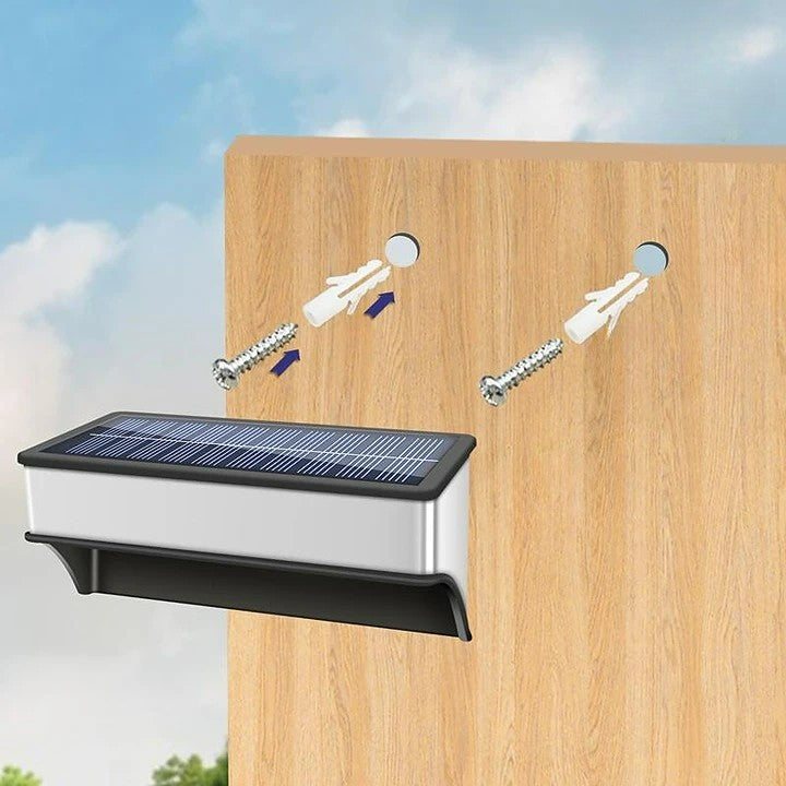 Stainless Steel Solar Fence Outdoor Light