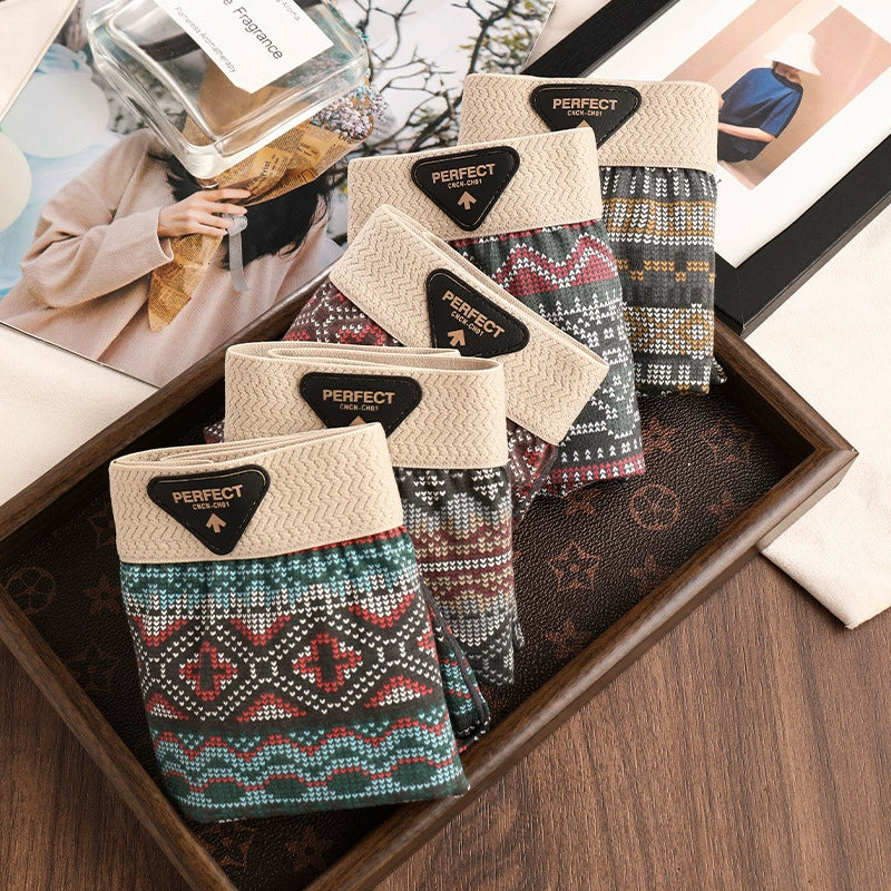 Men's Retro Pattern Boxer Shorts
