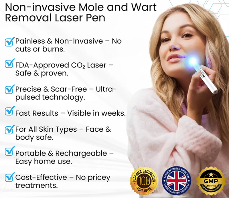 Non-Invasive Mole and Wart Removal Laser Pen