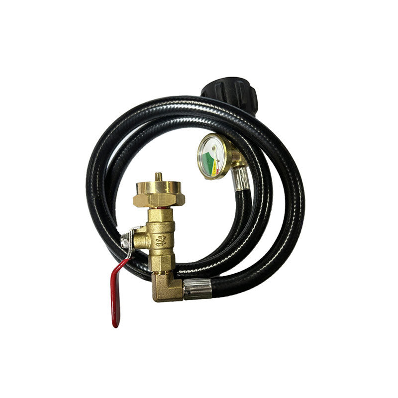Propane Adapter Hose – QCC1 to 1LB Tank Converter with Shutoff Valve (6FT)