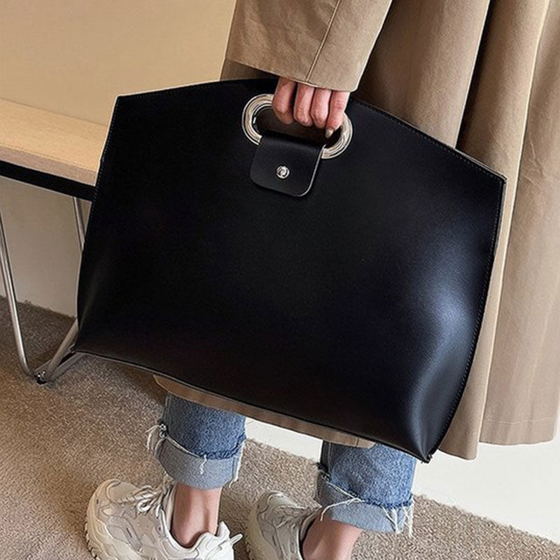 Shockproof Drop-Resistant Leather Computer Carry Bag