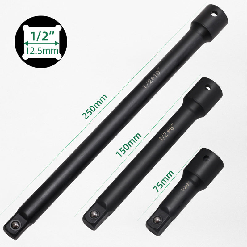 18-Piece CR-V Steel Socket Accessory Set