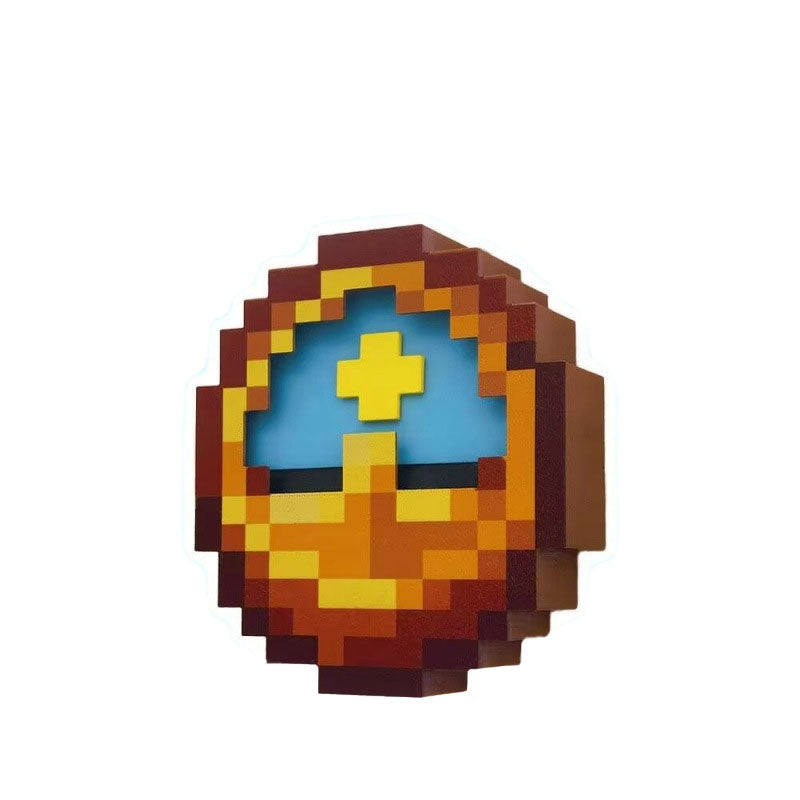 Minecraft Style Clock Desk Decor