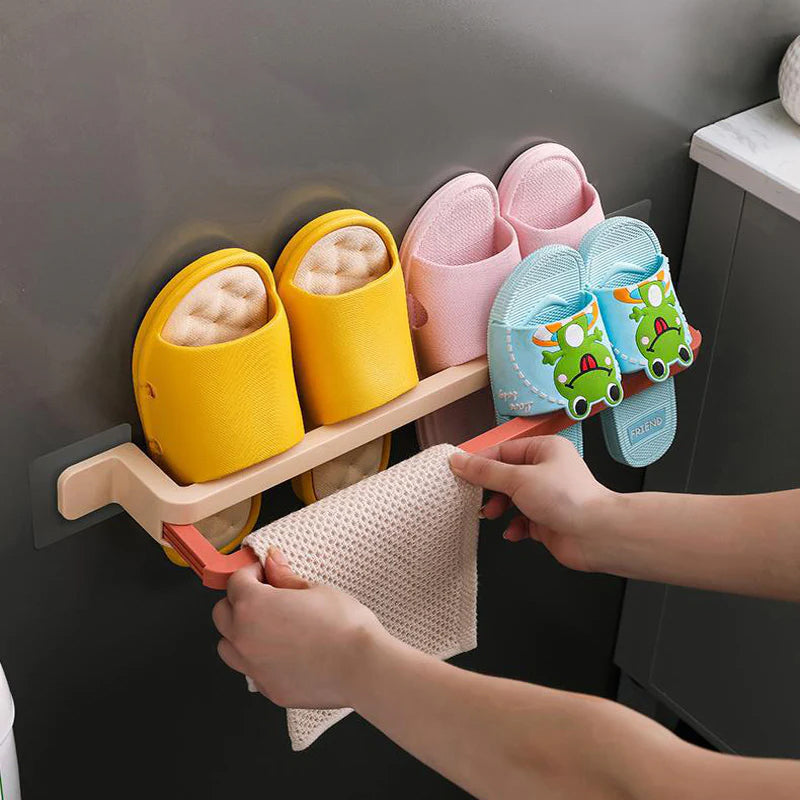 Hole Free Wall Mounted Shoe Rack