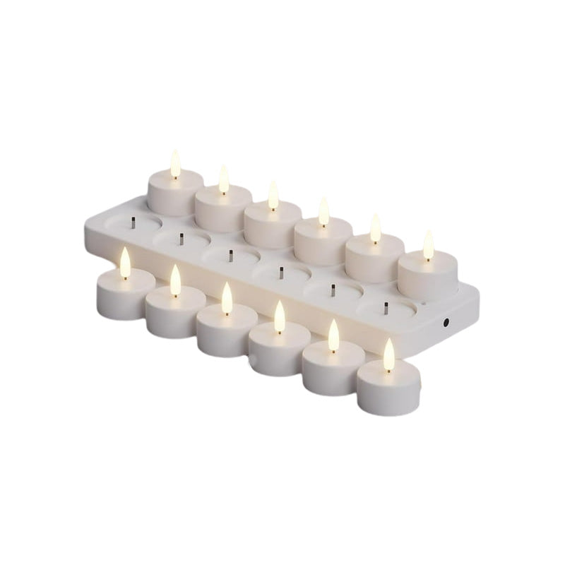 12-Piece Rechargeable LED Flameless Candle Set