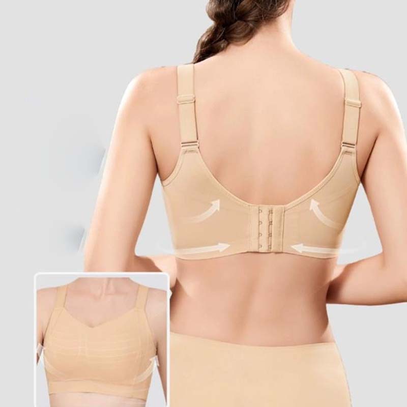 Anti-sagging large breast support bra