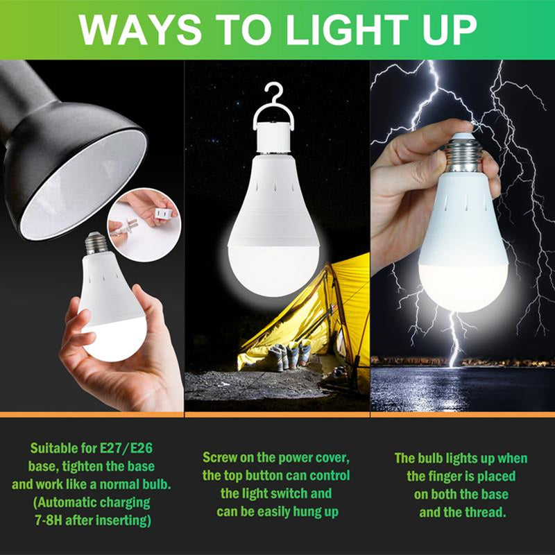 Multifunctional Portable Rechargeable LED Bulb with Remote Control