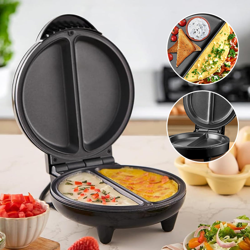 Dual-Zone Electric Omelette Maker