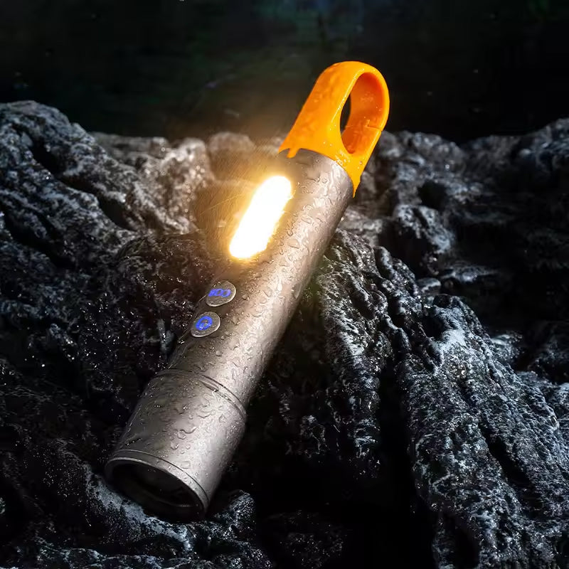 Zoomable Telescopic Focused Multi-functional High-intensity Flashlight