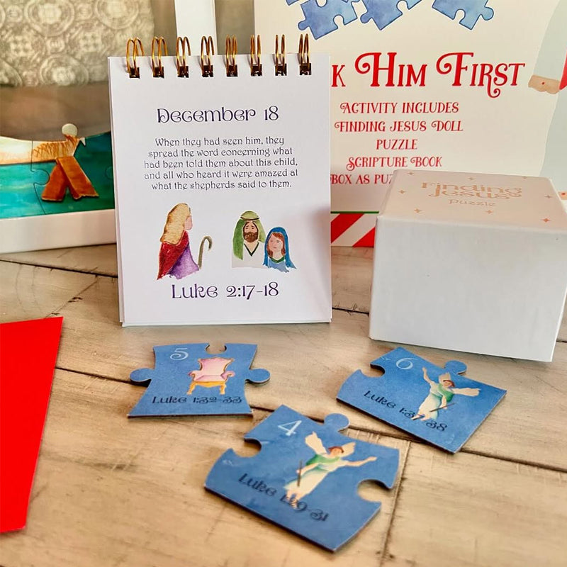 Jesus Nativity Christmas Countdown Box