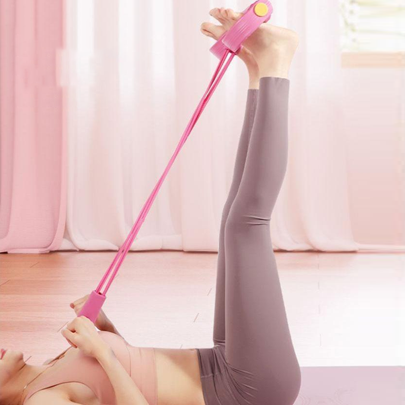 Foot Pedal Resistance Trainer Home Exercise Pull Rope