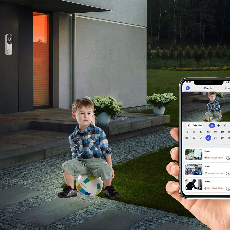 Wireless Smart Doorbell Camera – Outdoor Surveillance with HD Night Vision