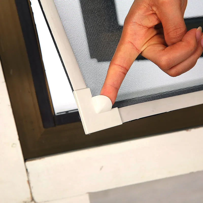 Velcro Fly Window Screen Mesh Curtain with Self Adhesive Velcro Tape