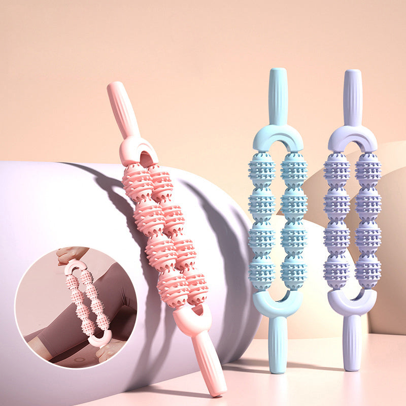 Dual-Row 8-Wheel Sensory Massage Stick
