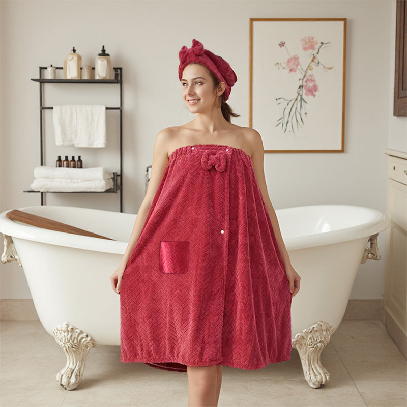 Plus Size Solid Color Bath Towel