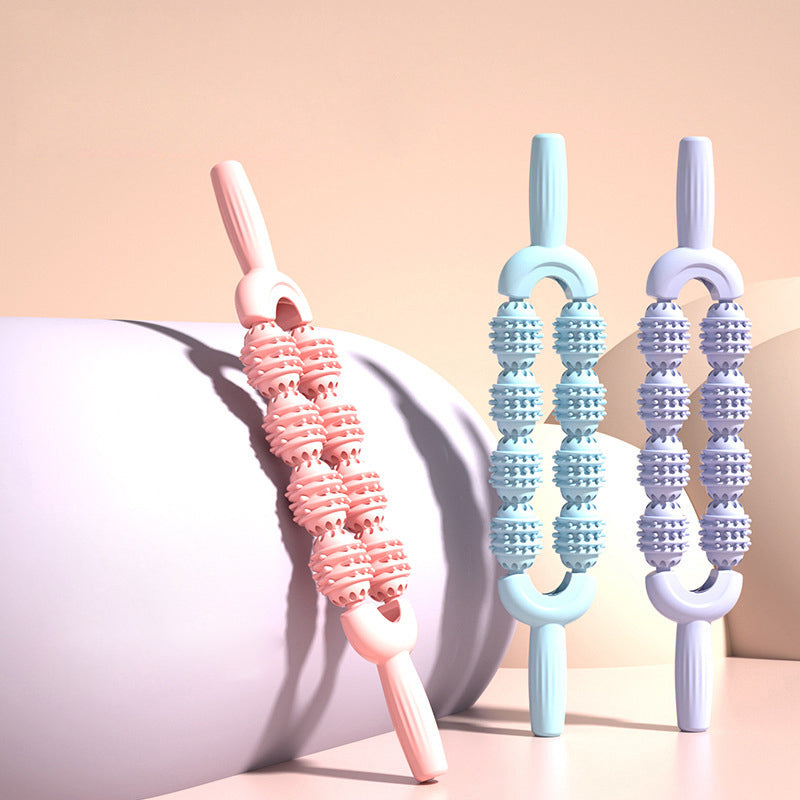 Dual-Row 8-Wheel Sensory Massage Stick