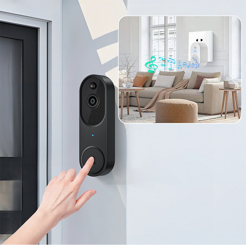 Wireless Smart Doorbell Camera – Outdoor Surveillance with HD Night Vision