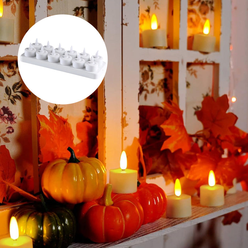 12-Piece Rechargeable LED Flameless Candle Set