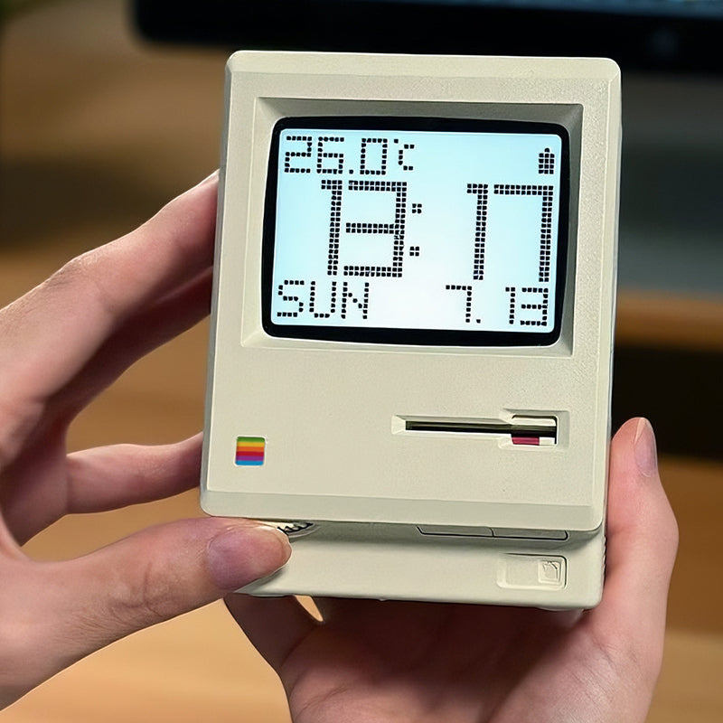 Vintage Cream Digital Rechargeable Alarm Clock