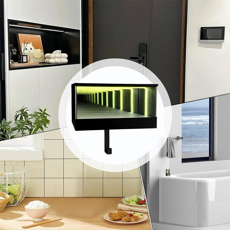 LED Infinity Mirror Garage Key Rack