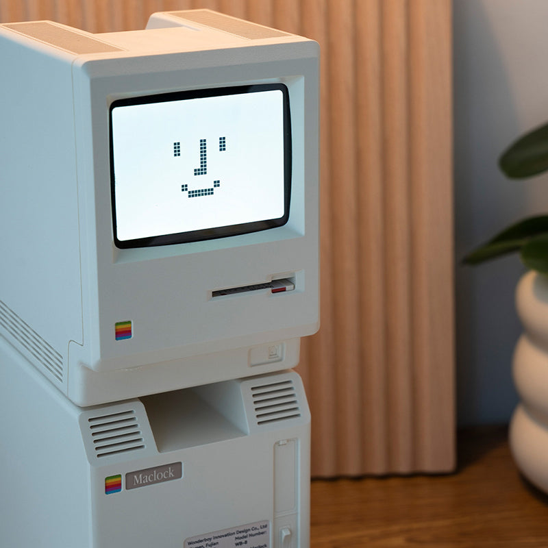 Vintage Cream Digital Rechargeable Alarm Clock