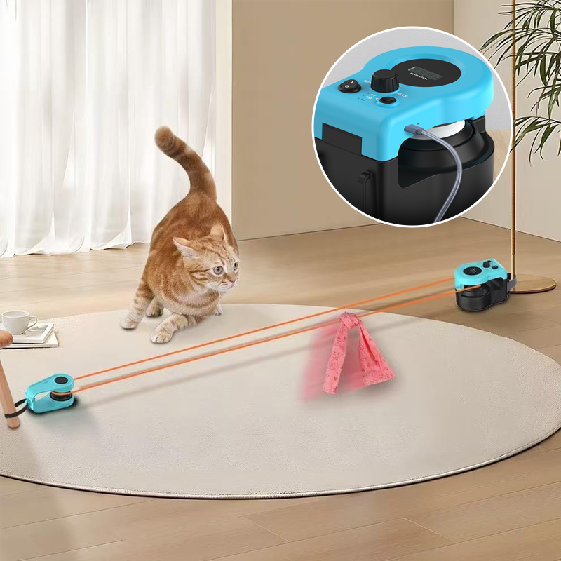 Automatic Manual Weight Loss Running Rope Cat Walking Toy