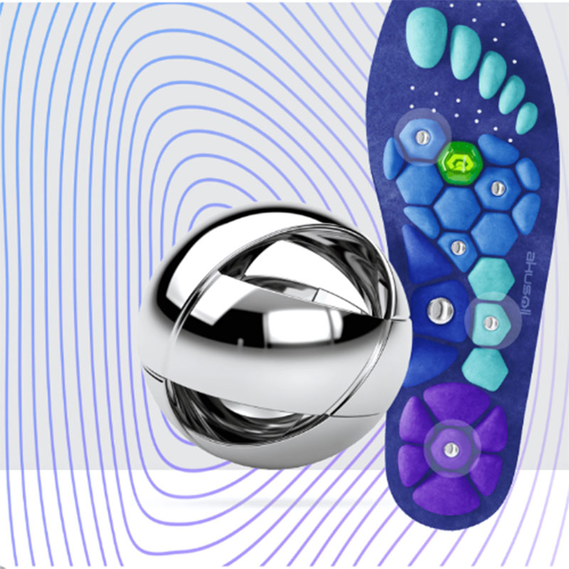Cuttable magnetic insoles