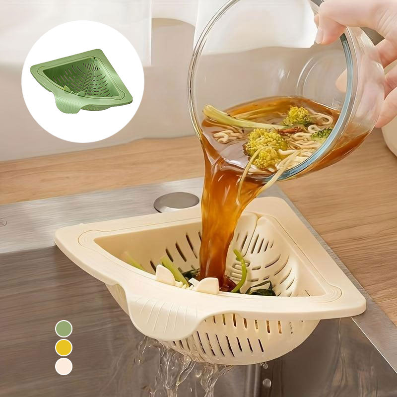 Magnetic Triangular Kitchen Strainer Basket