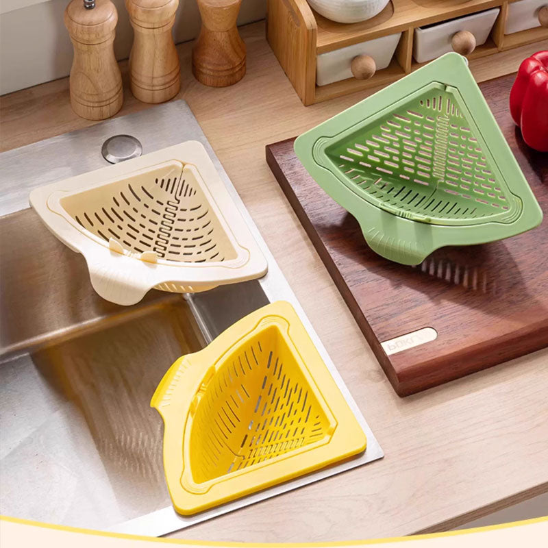 Magnetic Triangular Kitchen Strainer Basket
