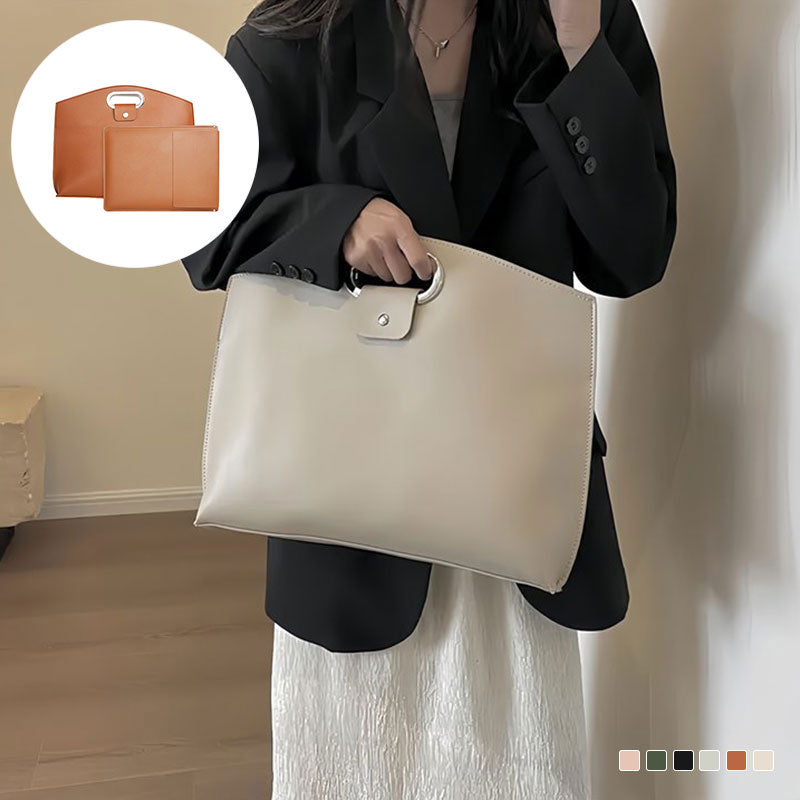 Shockproof Drop-Resistant Leather Computer Carry Bag