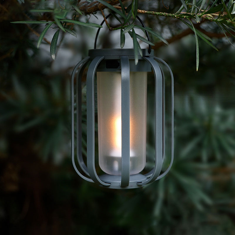 Solar Lantern Outdoor Light with Base
