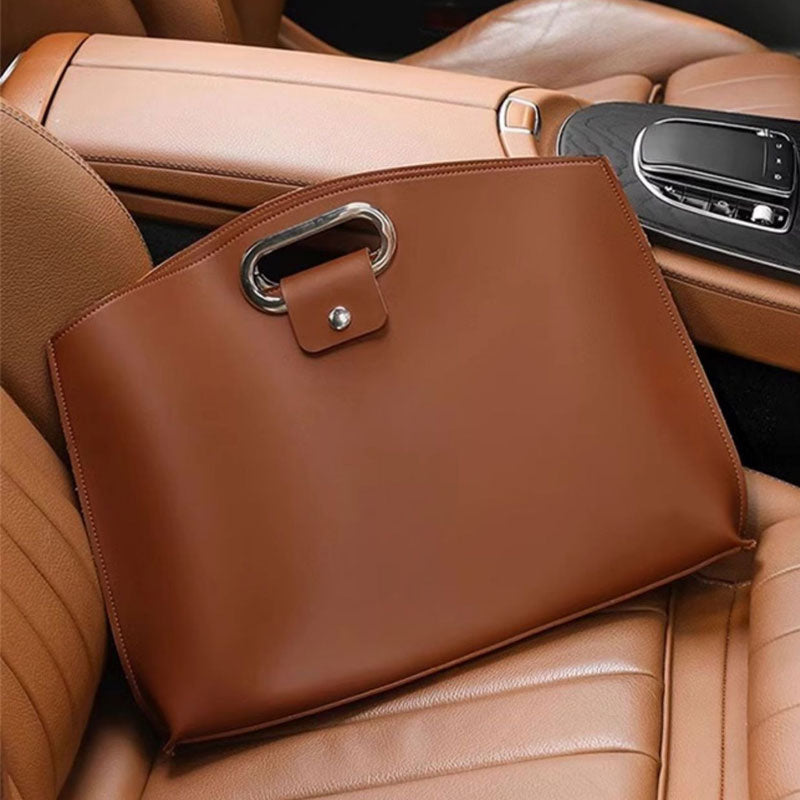 Shockproof Drop-Resistant Leather Computer Carry Bag