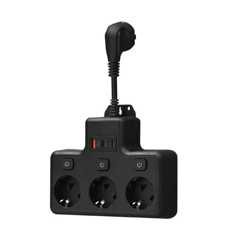 EU Power Adapter with 3 USB Ports